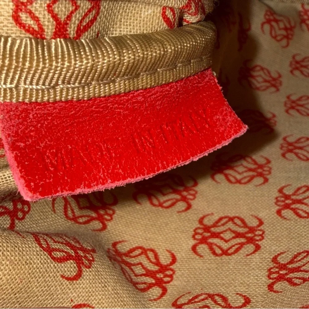 Loewe Gold Embroidered Zip Top Cosmetics Pouch - Picture 7 of 8